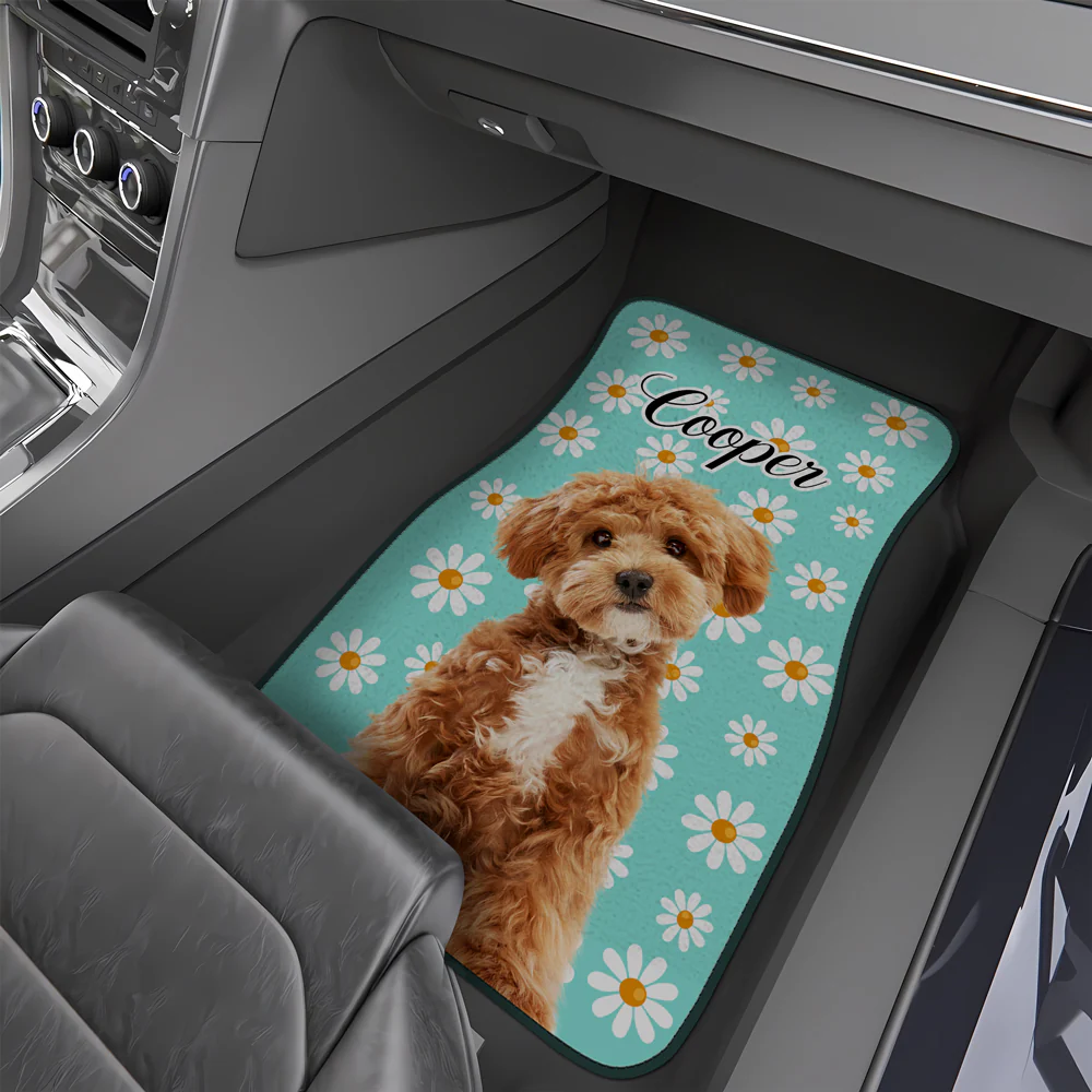 Custom Dog Photo With Icon Car Floor Mat For Dog Lovers TH10 894363 - Image 5