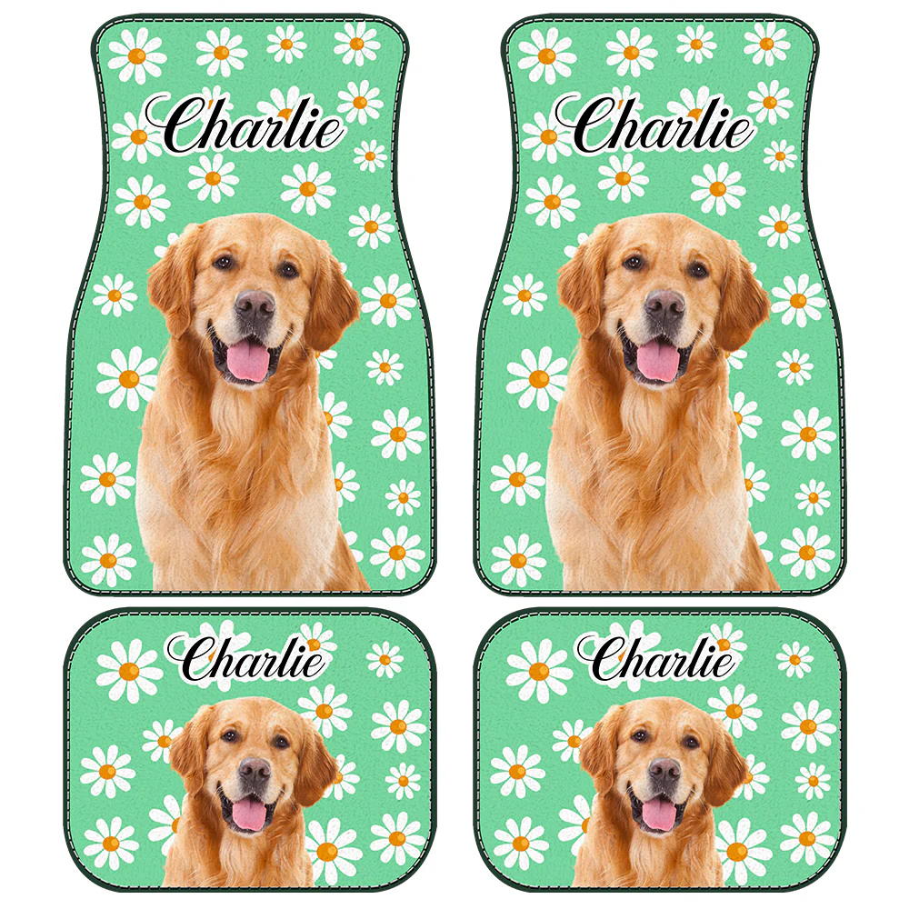 Custom Dog Photo With Icon Car Floor Mat For Dog Lovers TH10 894363 - Image 7