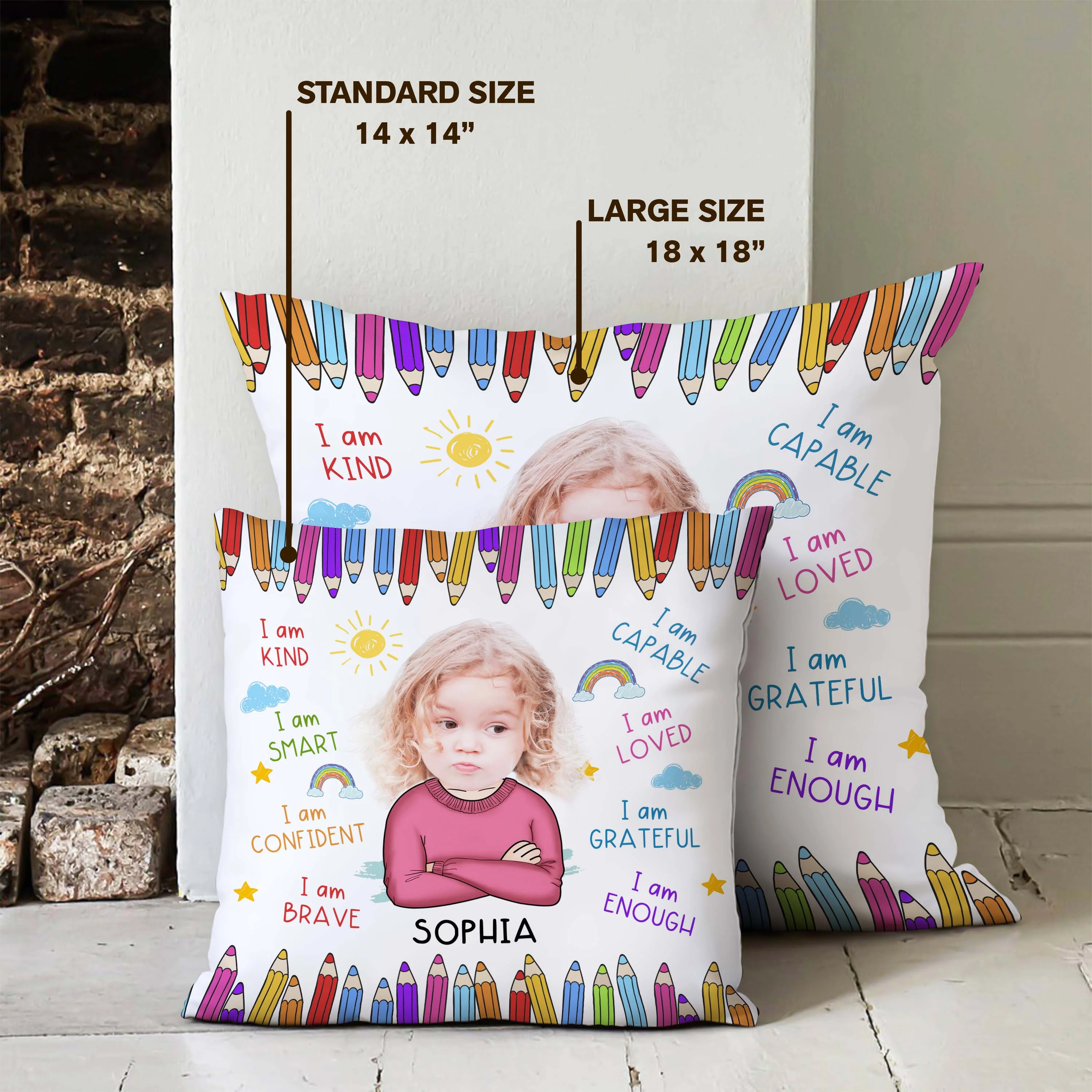 Custom Face Photo Pillow Gift For Kids TH10 894227 - Image 6