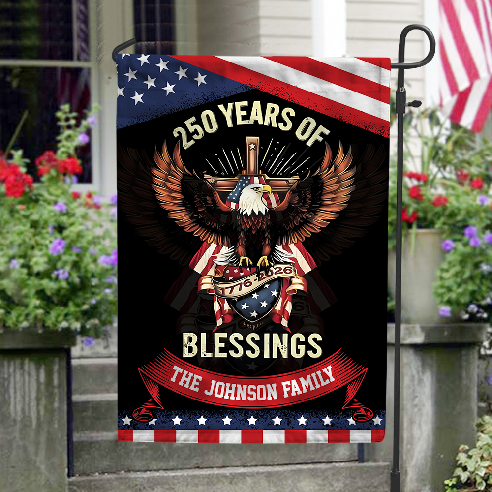 Custom Family Name 250 Years Of Blessings Garden Flag Patriotic Decor CH07 910040 - Image 7