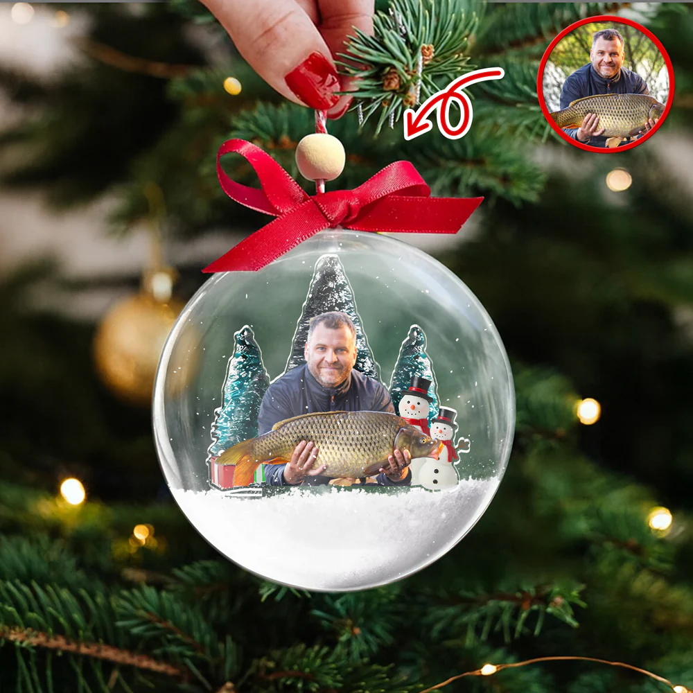 Custom Fishing Photo - Personalized 3D Ball Ornament Christmas Gift For Fishing Lovers CH07 899794 - Image 3