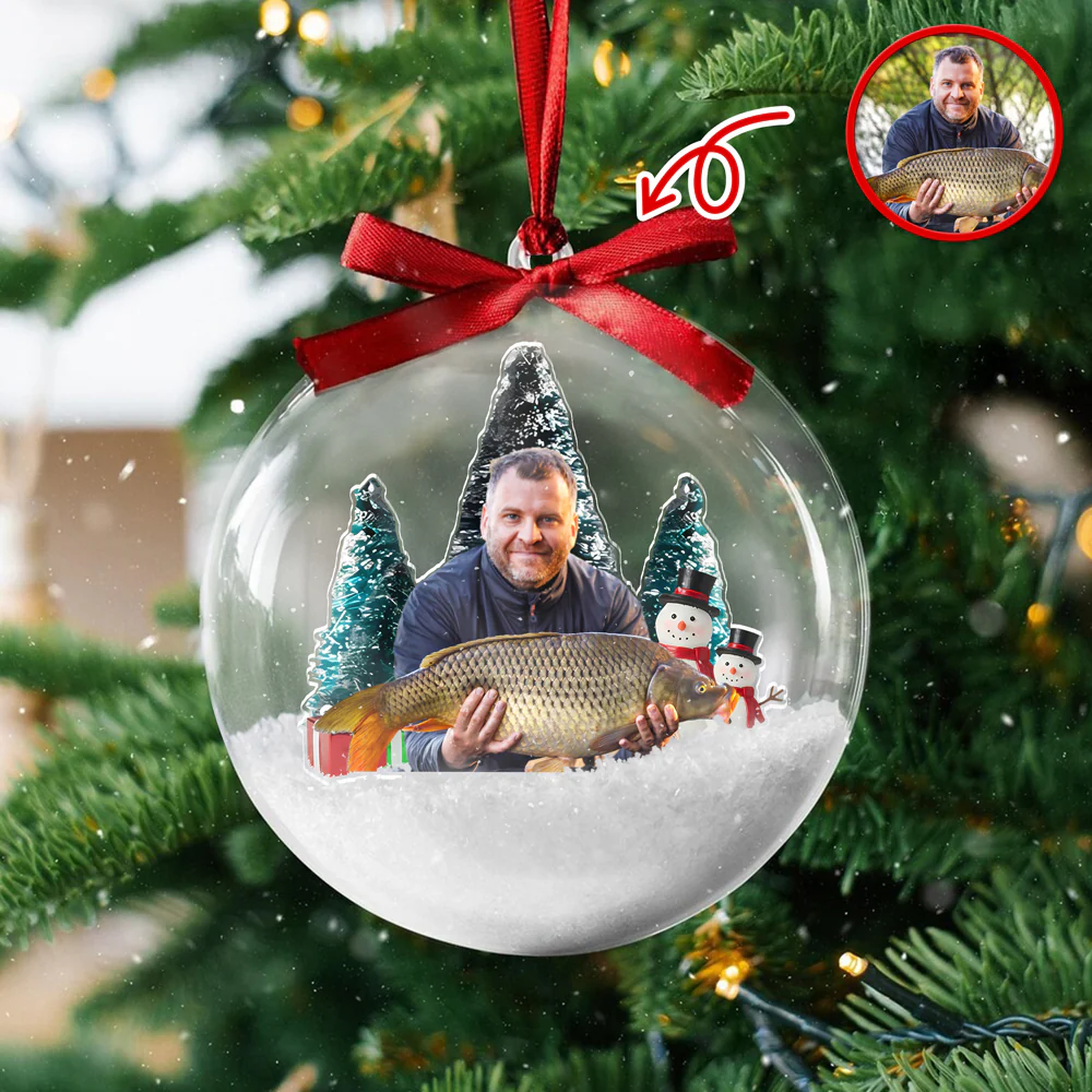 Custom Fishing Photo - Personalized 3D Ball Ornament Christmas Gift For Fishing Lovers CH07 899794 - Image 5
