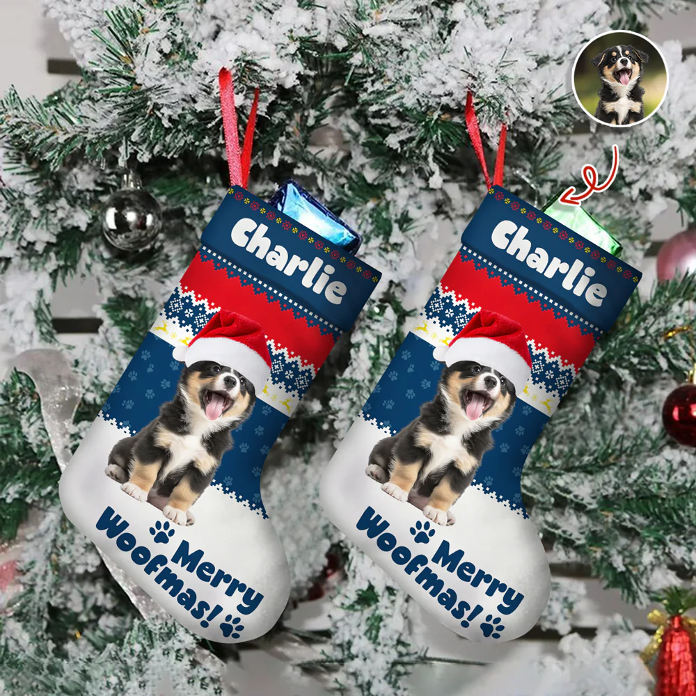 Custom Funny 3D Pet - Personalized Christmas Stocking Gift For Dog And Cat Lovers CH07 895686 - Image 2