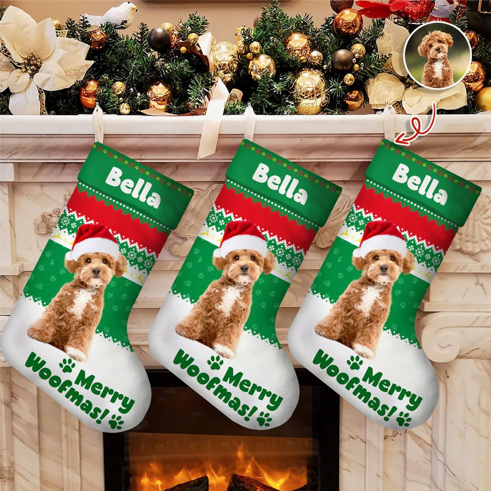 Custom Funny 3D Pet - Personalized Christmas Stocking Gift For Dog And Cat Lovers CH07 895686 - Image 4