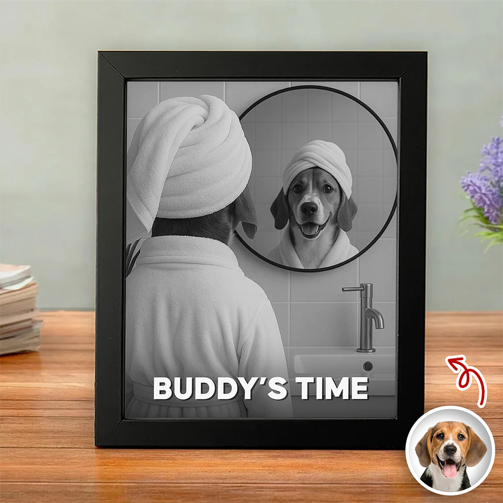 Custom Funny Photo Dog's Relax Time Picture Frame Gift For Dog Lovers LM32 895059 - Image 4
