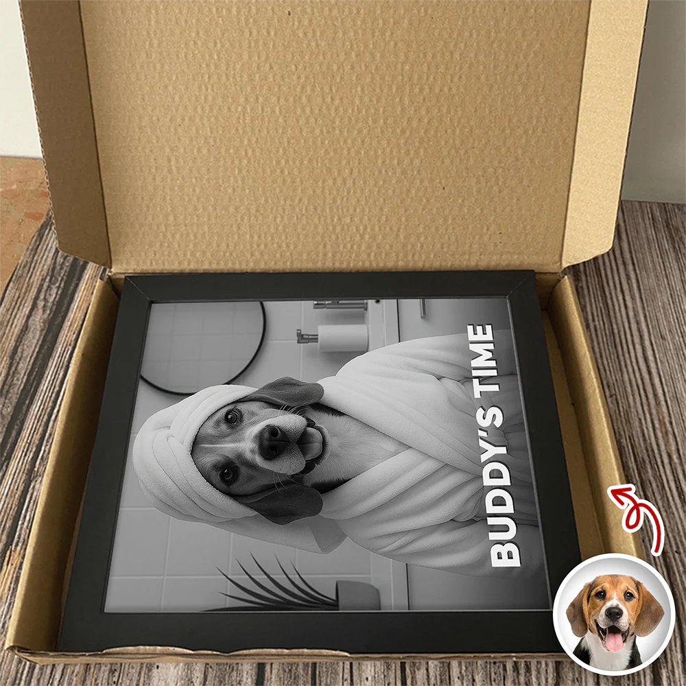 Custom Funny Photo Dog's Relax Time Picture Frame Gift For Dog Lovers LM32 895059 - Image 7