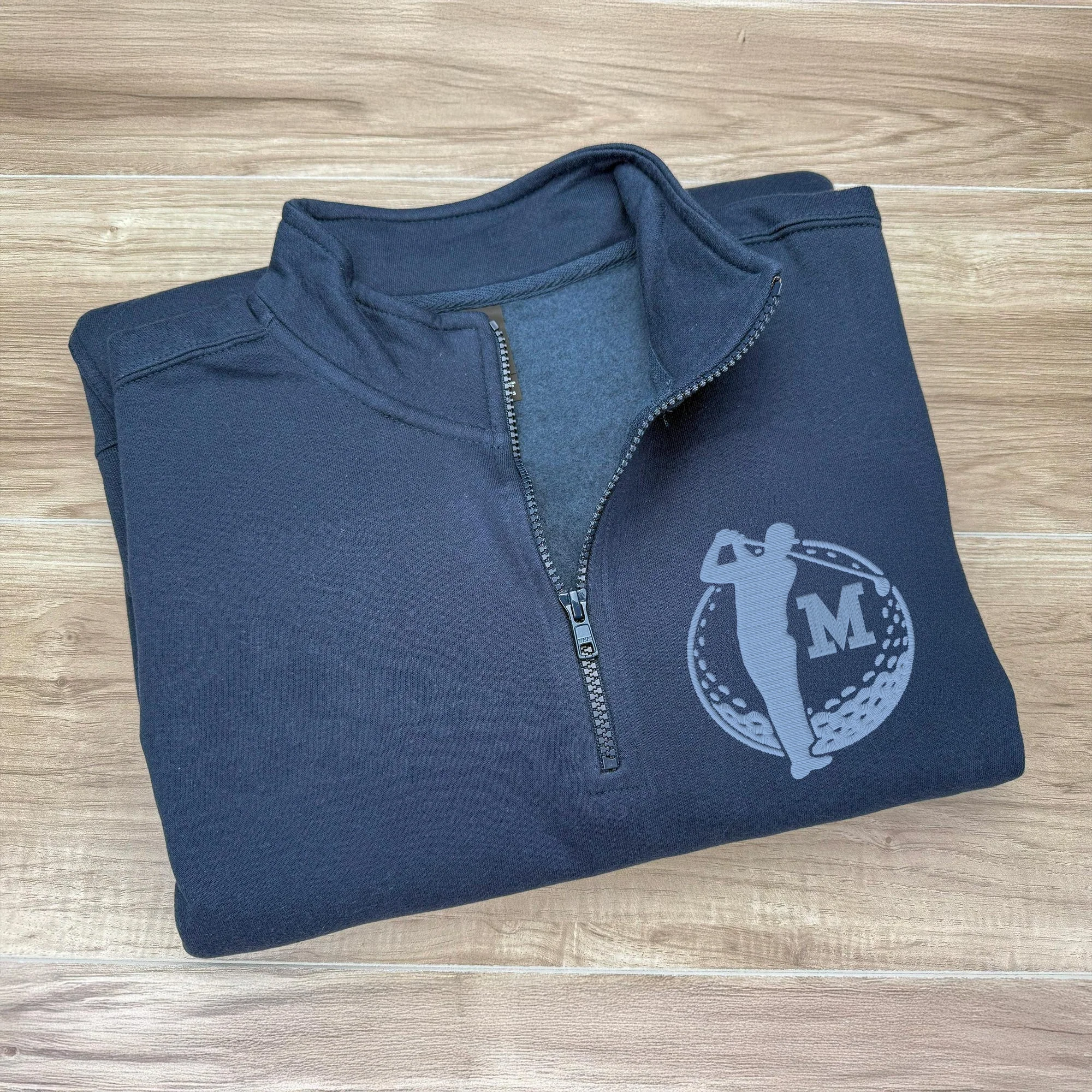 Custom Initial Name Embroidered Quarter Zip Sweater Gift For Golf Lovers CH07 910020 - Image 6