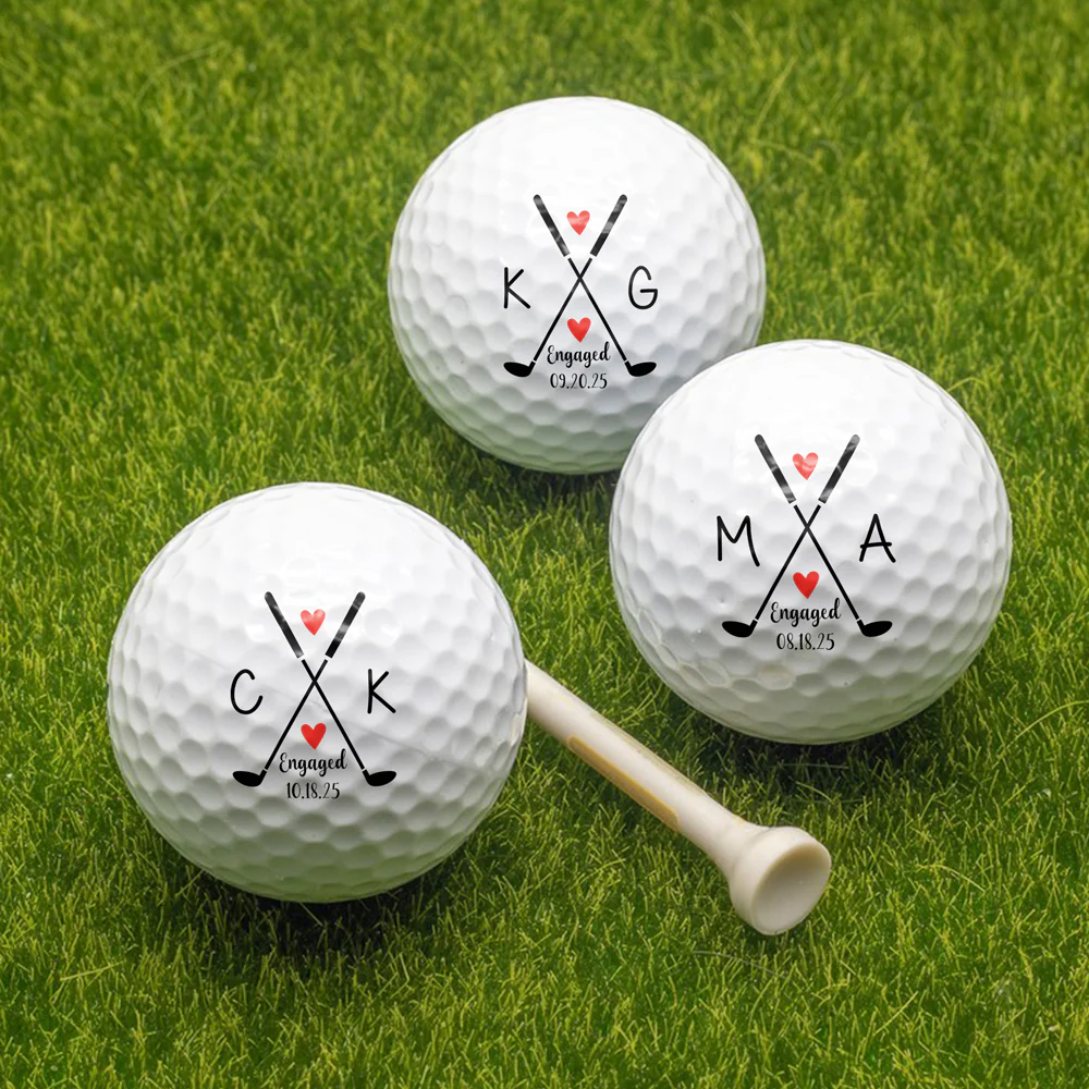 Custom Initial Name Golf Ball For Engaged Couple, Golf Lovers HO82 900860 - Image 5