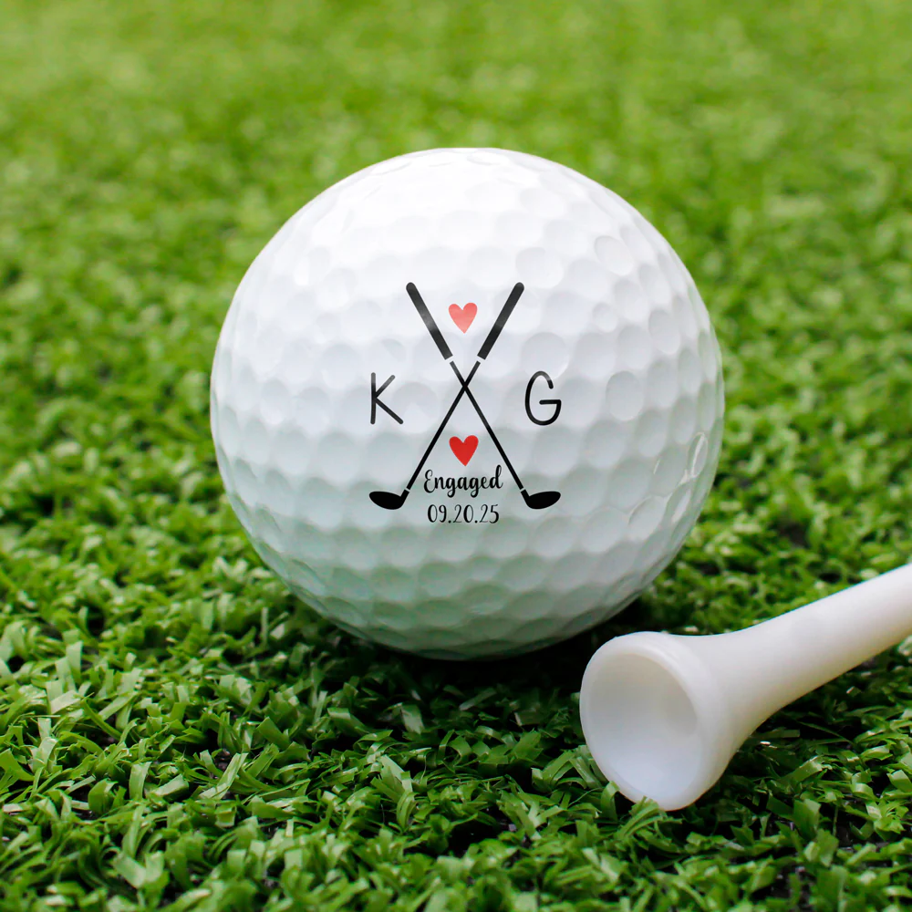Custom Initial Name Golf Ball For Engaged Couple, Golf Lovers HO82 900860 - Image 6