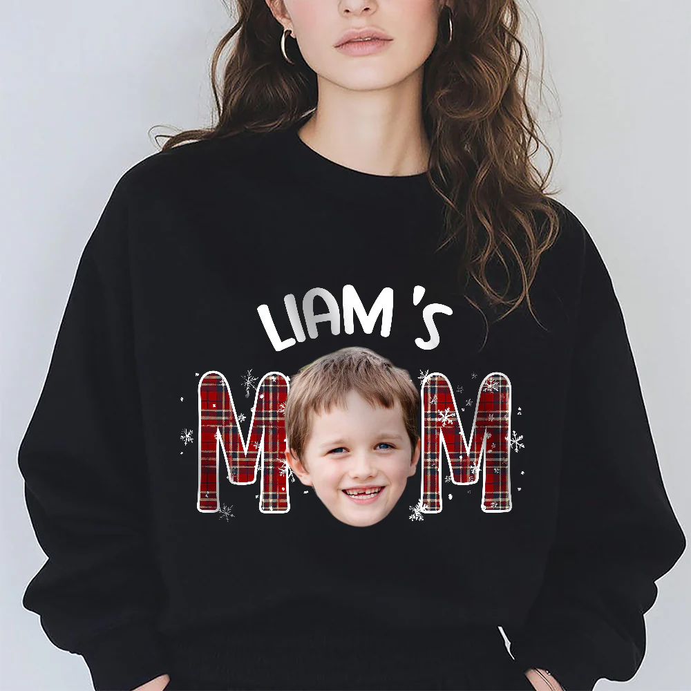 Custom Kid Photo Dark Shirt Christmas Gift For Family HO82 894344 - Image 3