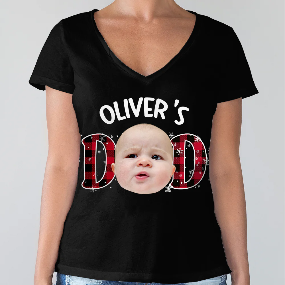 Custom Kid Photo Dark Shirt Christmas Gift For Family HO82 894344 - Image 4