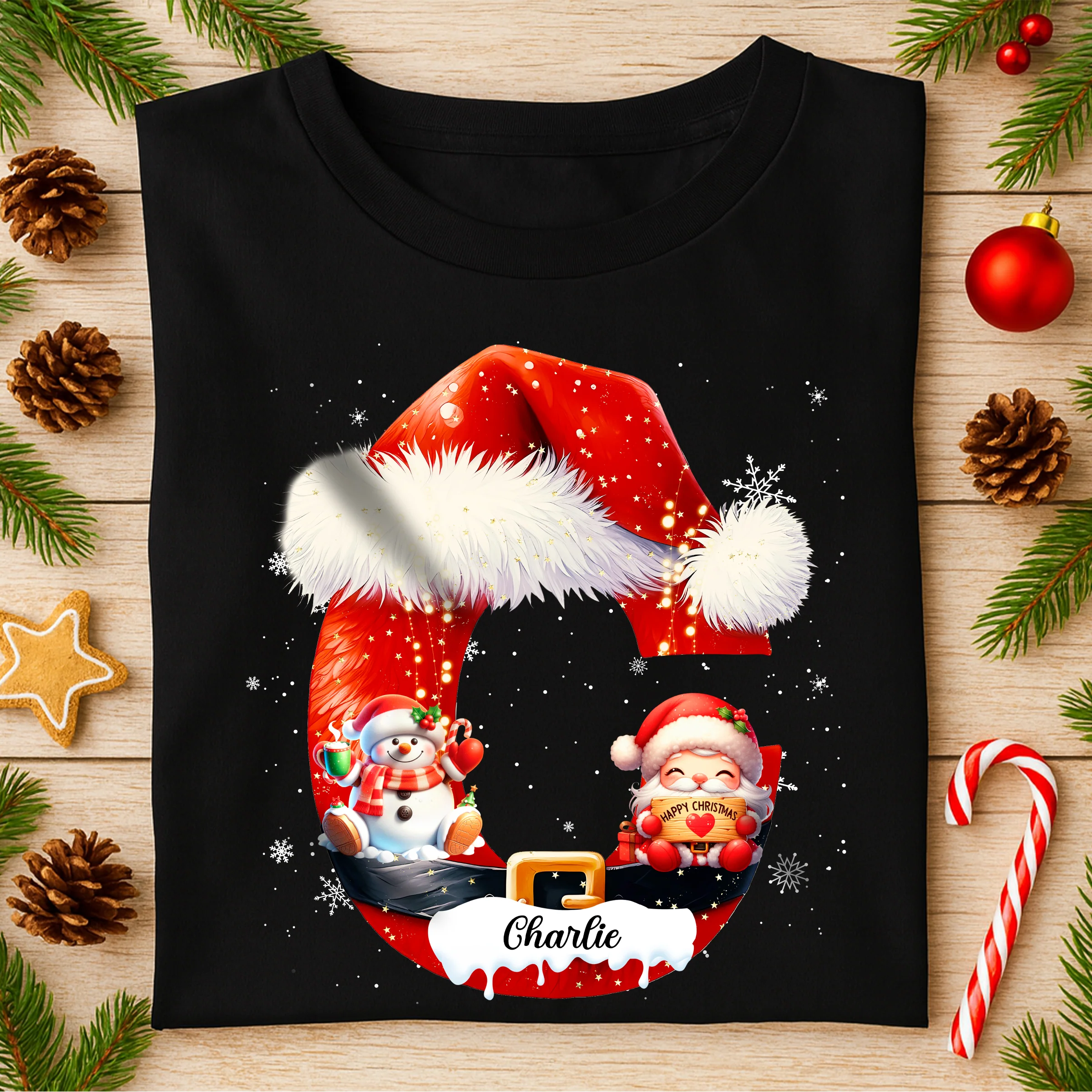 Custom Name With Santa Icon Christmas Family Matching Shirt CH07 896732 - Image 7