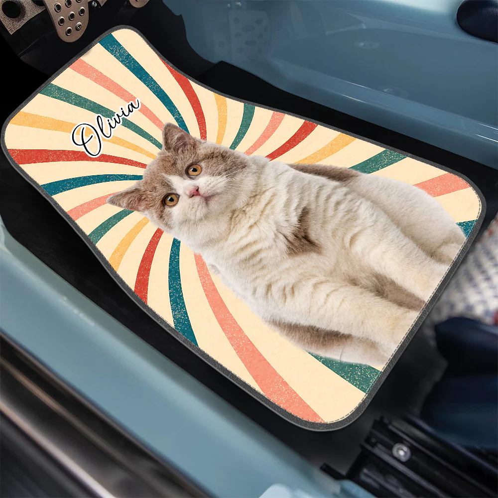 Custom Pet Photo Car Floor Mat For Dog And Cat Lovers HO82 894508 - Image 8
