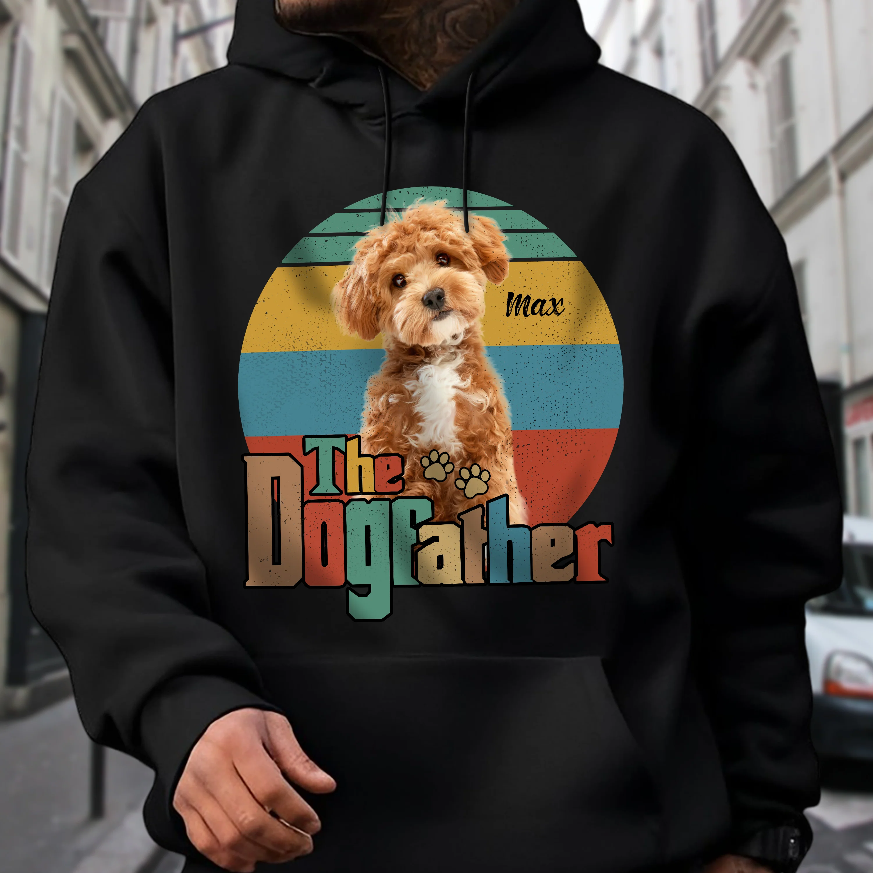 Custom Pet Photo The Dog Cat Father Dark Shirt For Dog And Cat Lovers HO82 894440 - Image 2