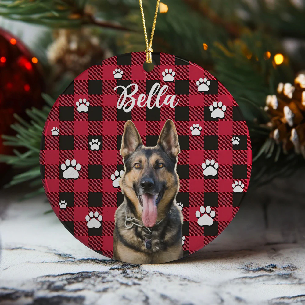Custom Pet Photo With Icon For Dog And Cat Lovers Ceramic Ornament TH10 894257 - Image 7