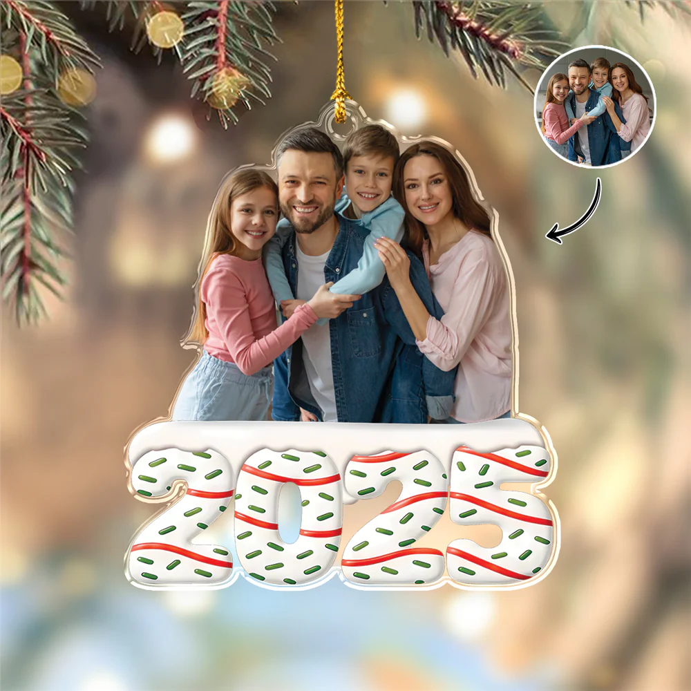 Custom Photo Acrylic Ornament Personalized Christmas Gifts For Family HA75 897868 - Image 3