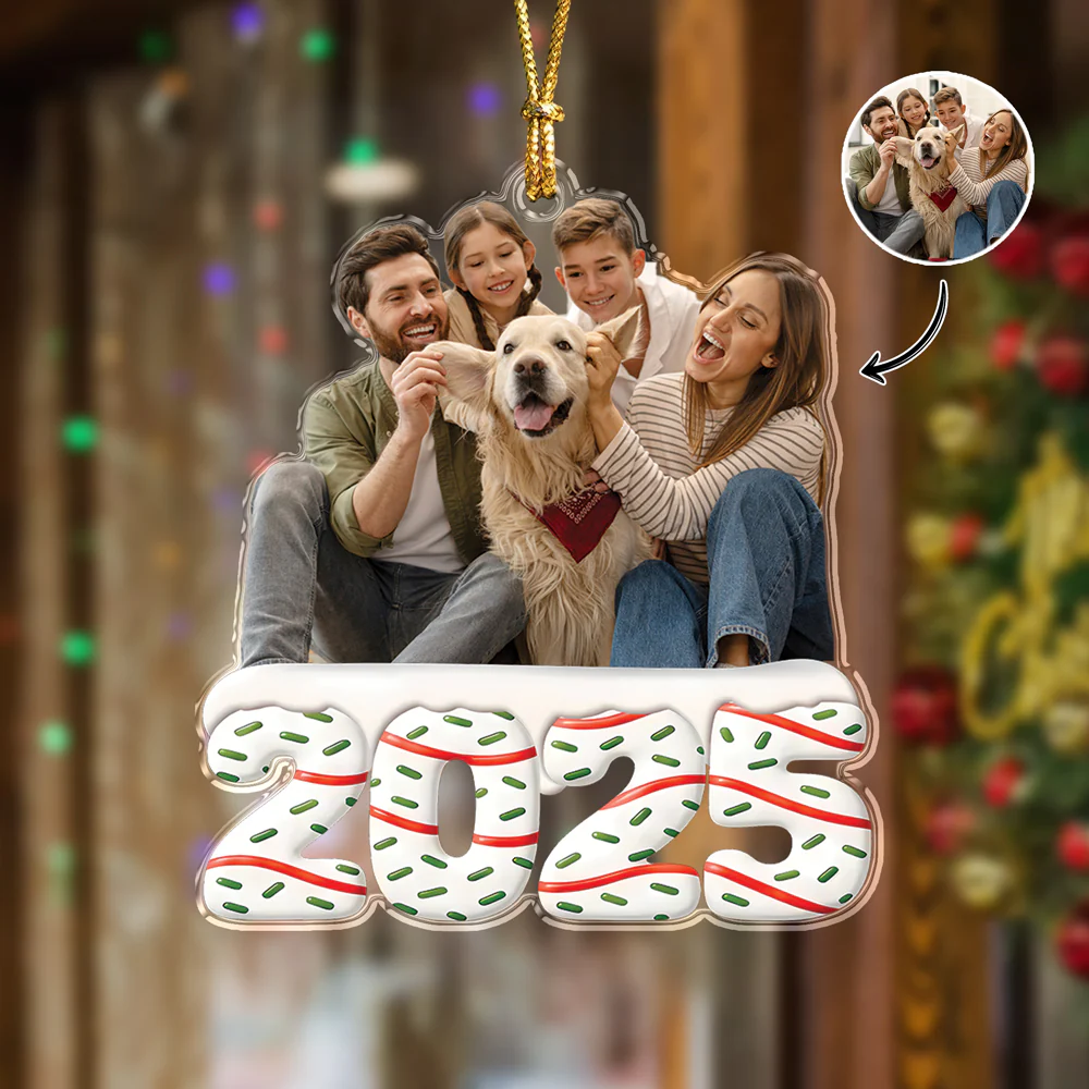 Custom Photo Acrylic Ornament Personalized Christmas Gifts For Family HA75 897868 - Image 5