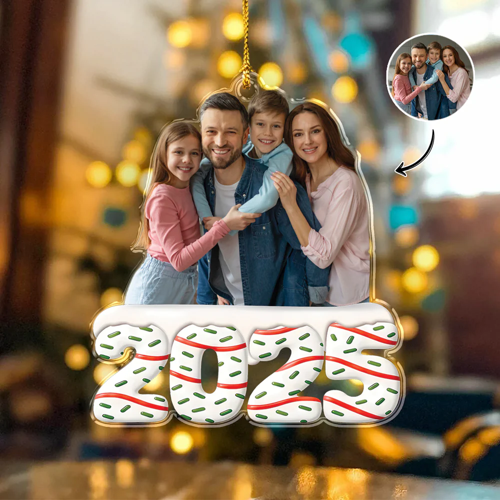 Custom Photo Acrylic Ornament Personalized Christmas Gifts For Family HA75 897868 - Image 6