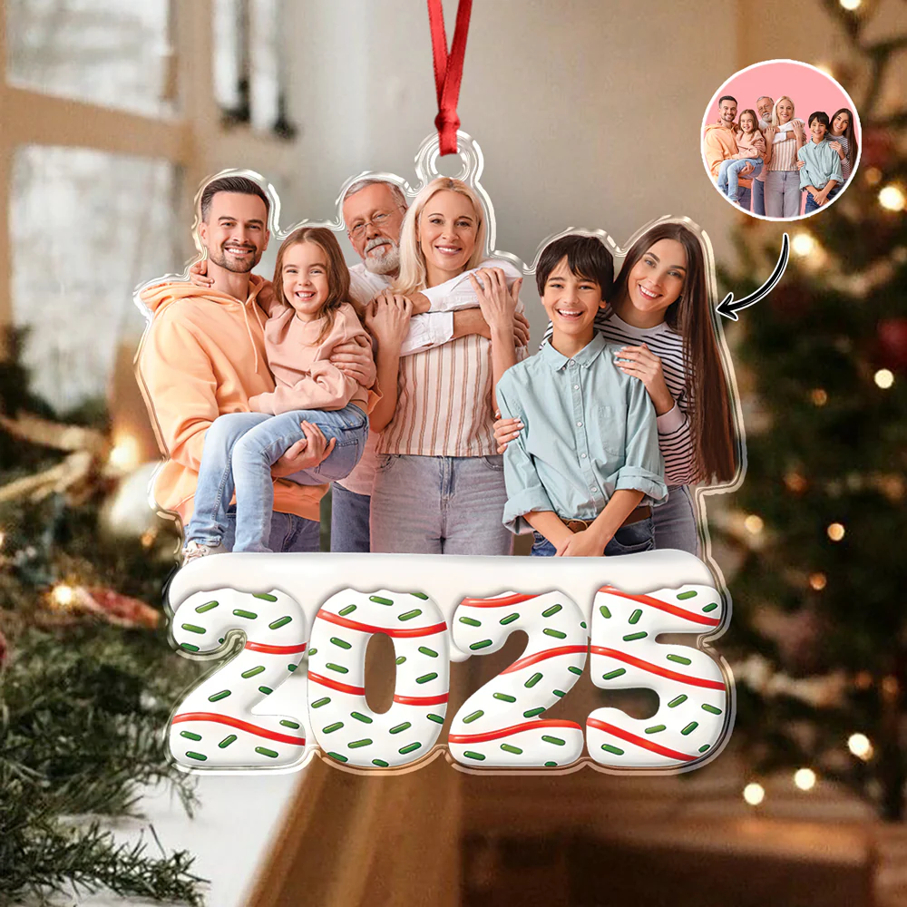 Custom Photo Acrylic Ornament Personalized Christmas Gifts For Family HA75 897868 - Image 8