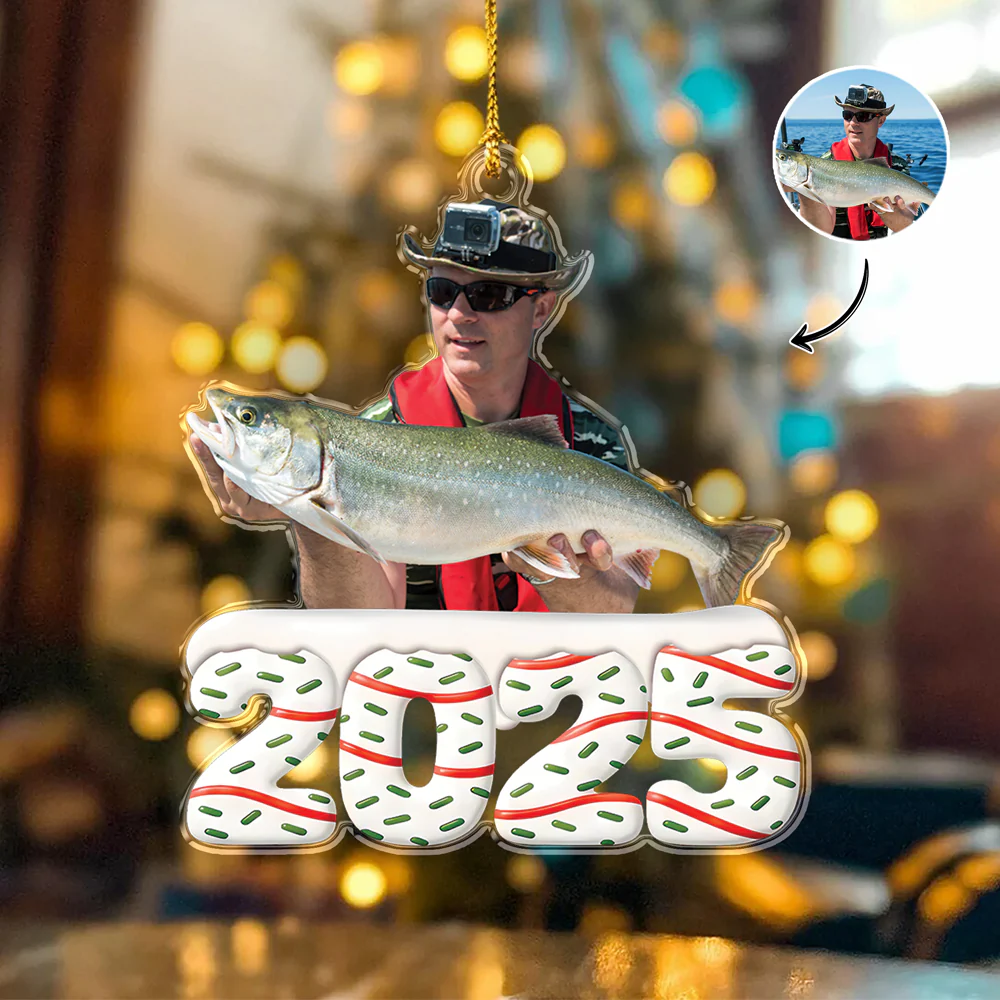 Custom Photo Acrylic Ornament Personalized Christmas Gifts For Fishing Lovers HA75 897866 - Image 6