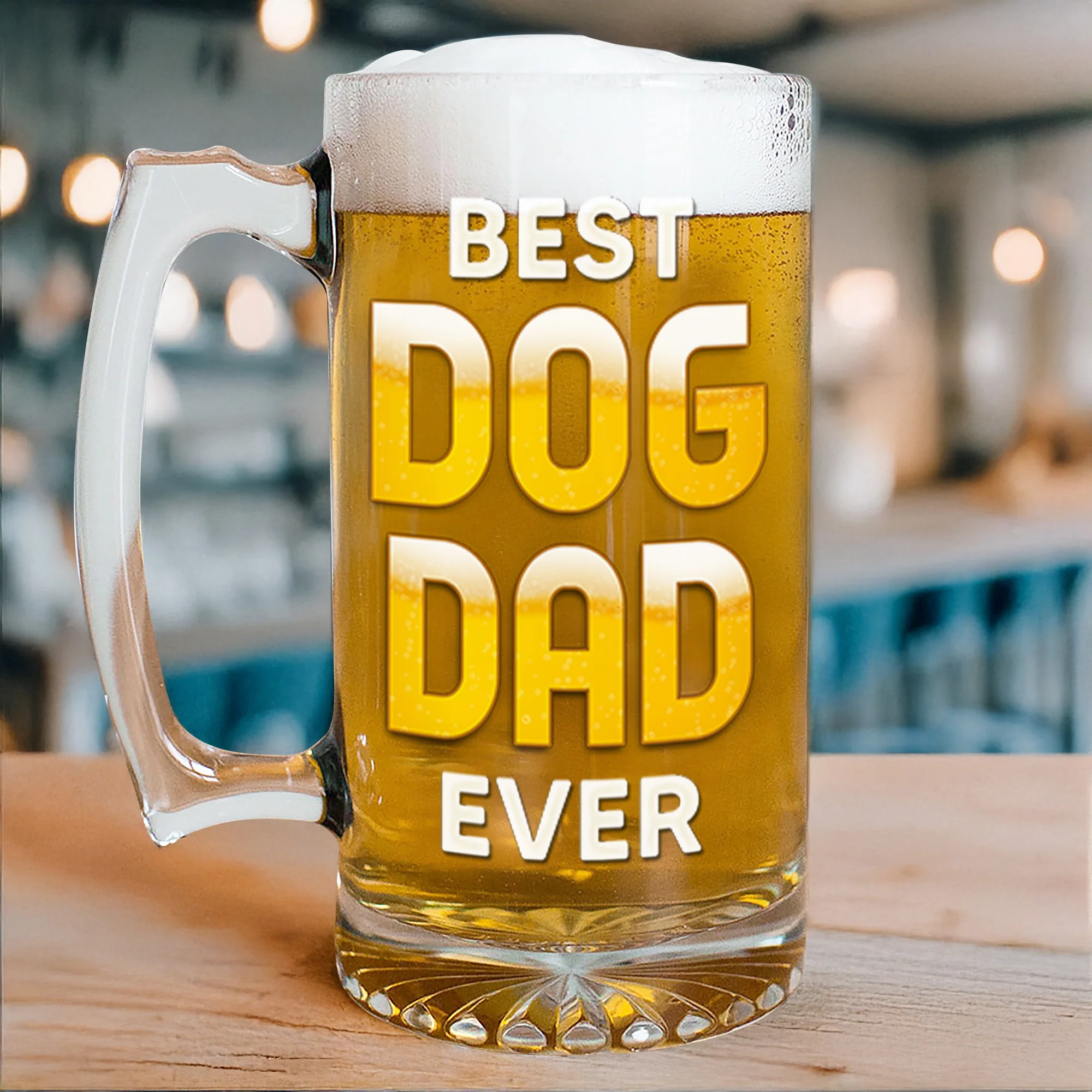 Custom Photo Best Cat And Dog Dad Ever Print Glass Beer Mug HO82 894254 - Image 6