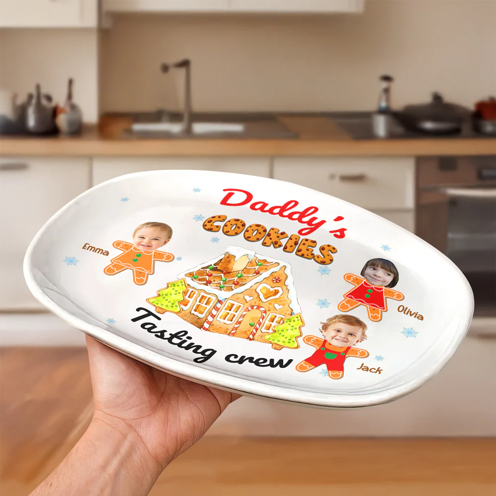 Custom Photo Cookie Tasting Crew Family Platter Christmas Gift For Mom And Grandma CH07 896226 - Image 2