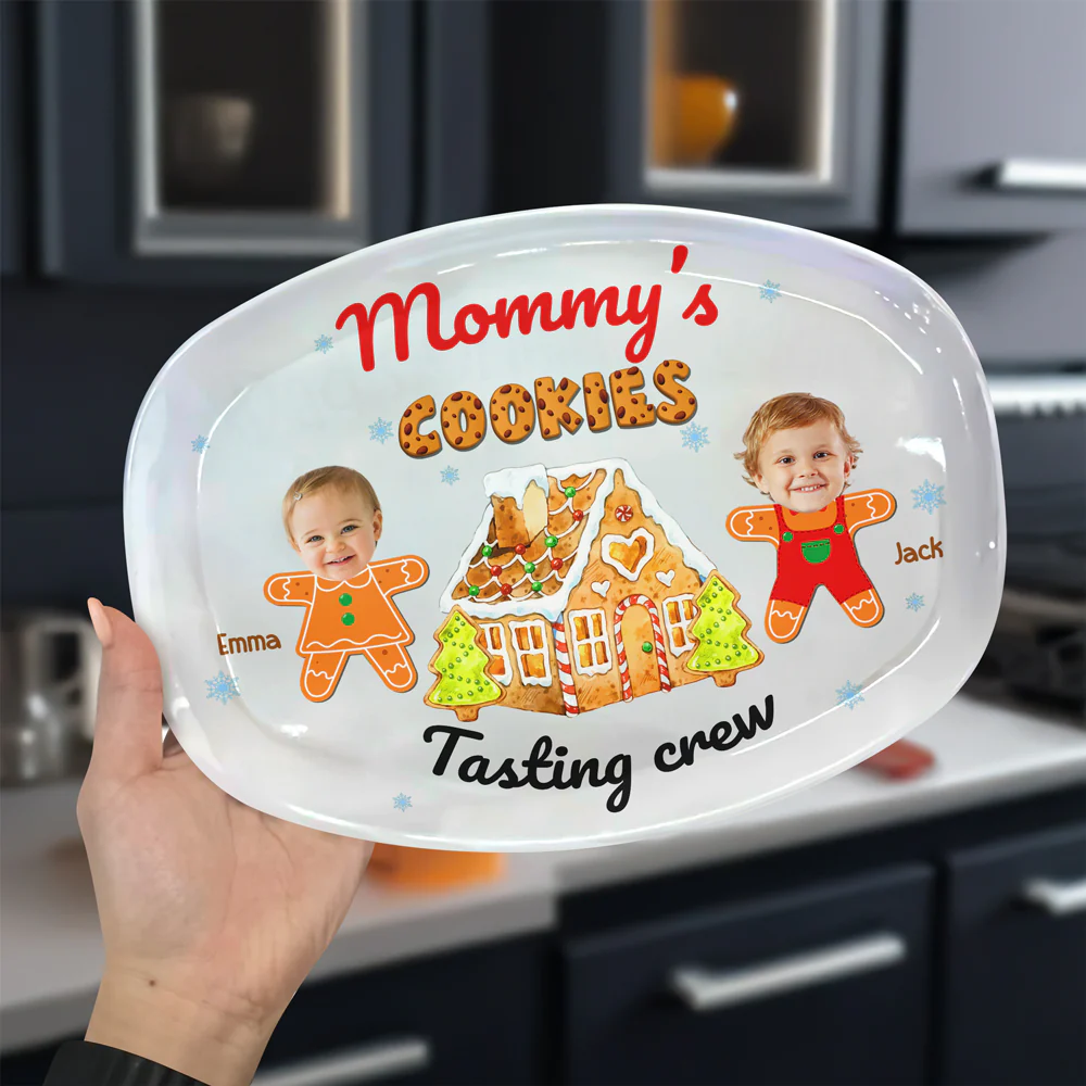Custom Photo Cookie Tasting Crew Family Platter Christmas Gift For Mom And Grandma CH07 896226 - Image 6