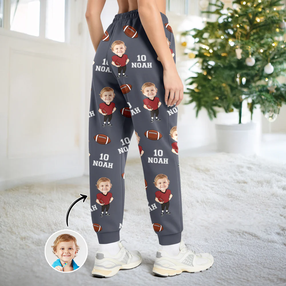 Custom Photo Football Player Sweatpants Christmas Gift For Football Lovers CH07 899474 - Image 4