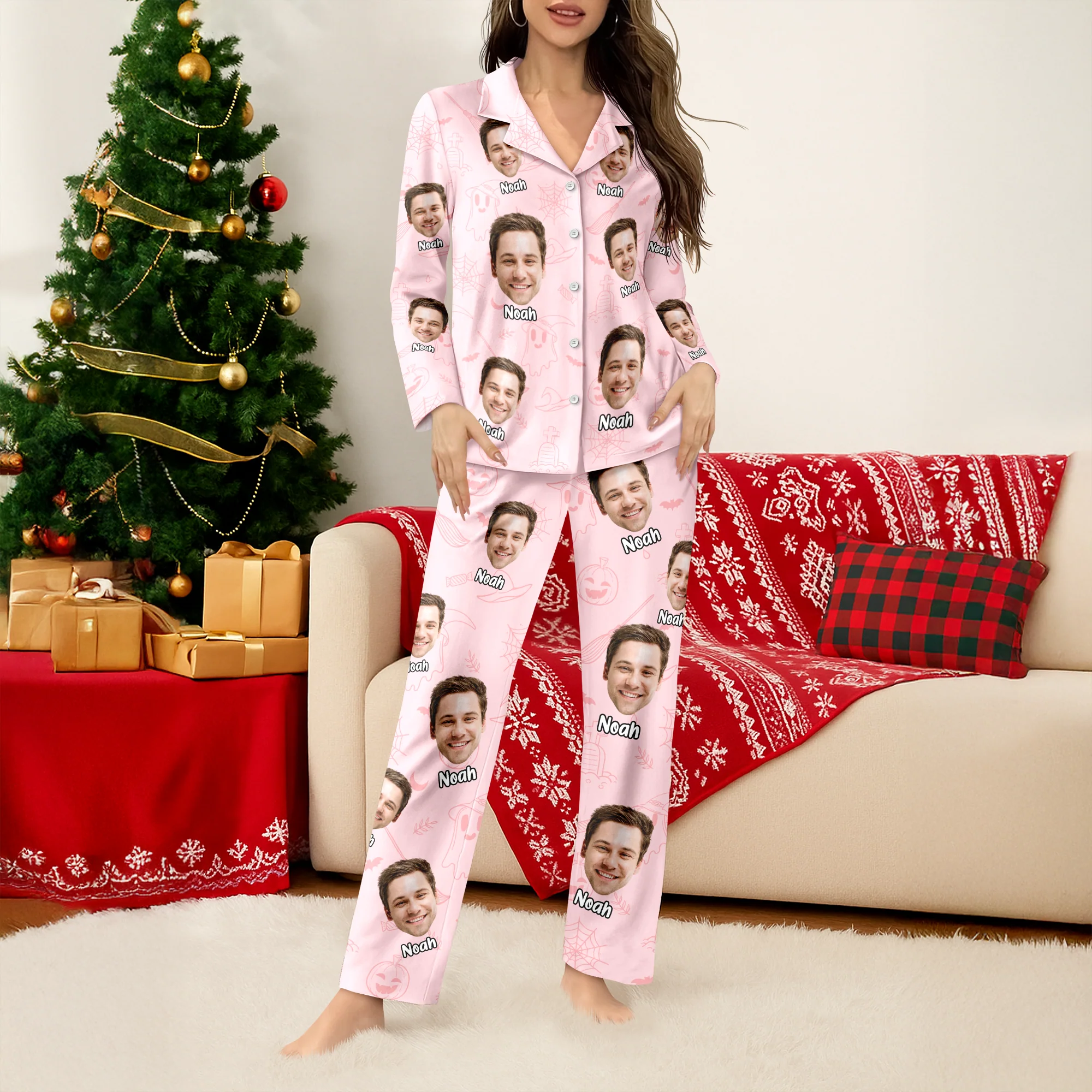 Custom Photo Halloween Season Pajamas For Family TH10 896133 - Image 2
