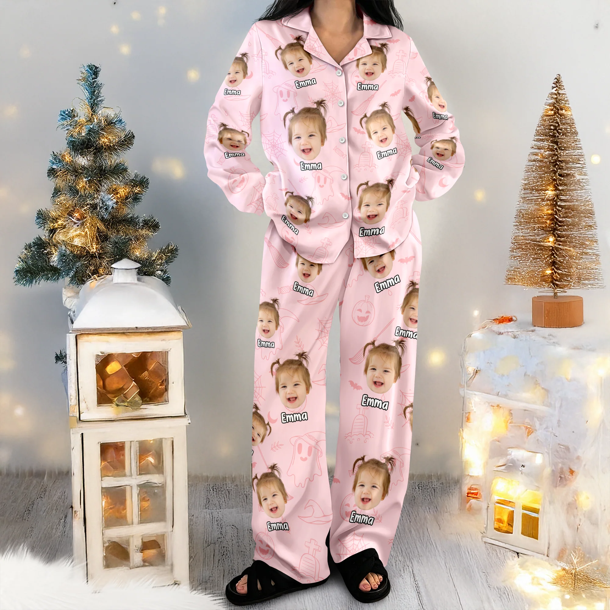 Custom Photo Halloween Season Pajamas For Family TH10 896133 - Image 3