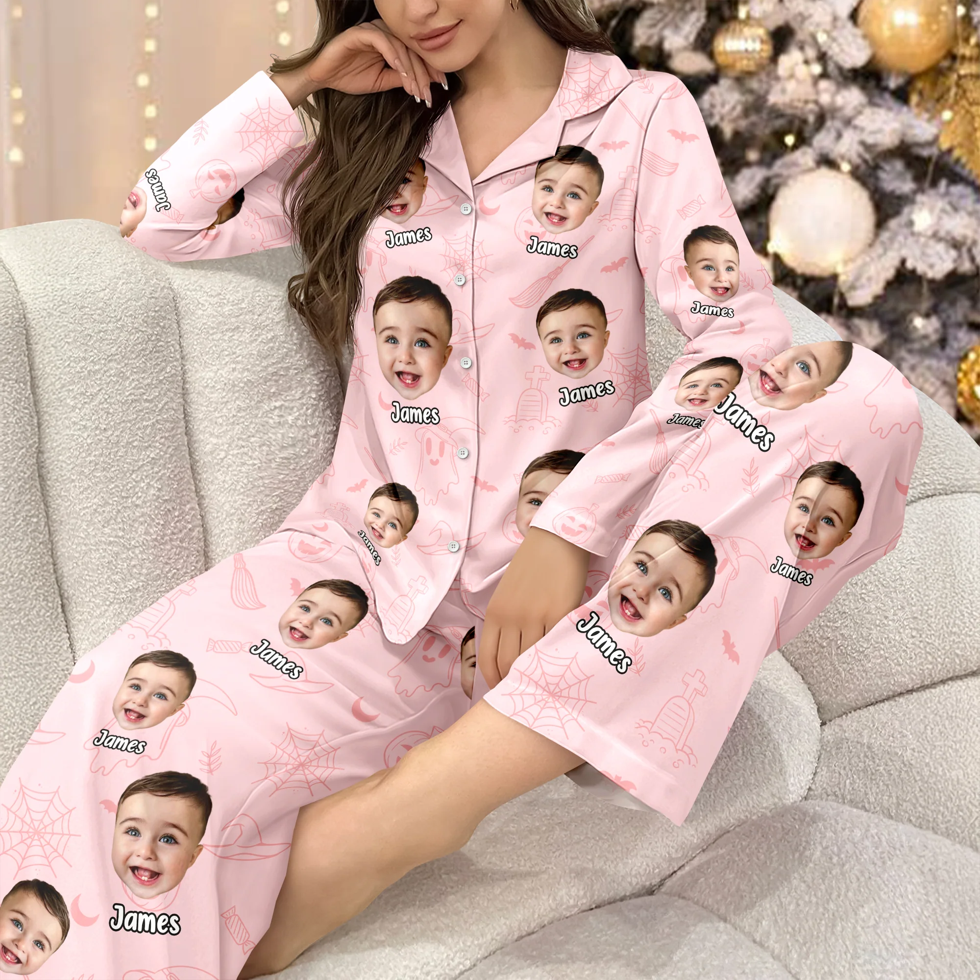 Custom Photo Halloween Season Pajamas For Family TH10 896133 - Image 6