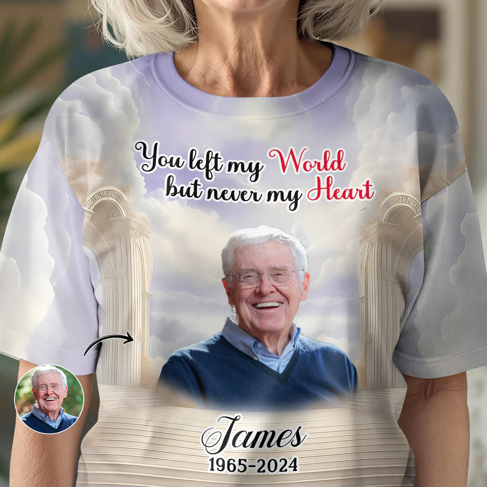 Custom Photo Heaven Gate Sky, In Loving Memory Personalized 3D Shirt CH07 896246 - Image 5