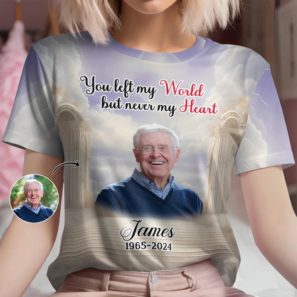Custom Photo Heaven Gate Sky, In Loving Memory Personalized 3D Shirt CH07 896246 - Image 7