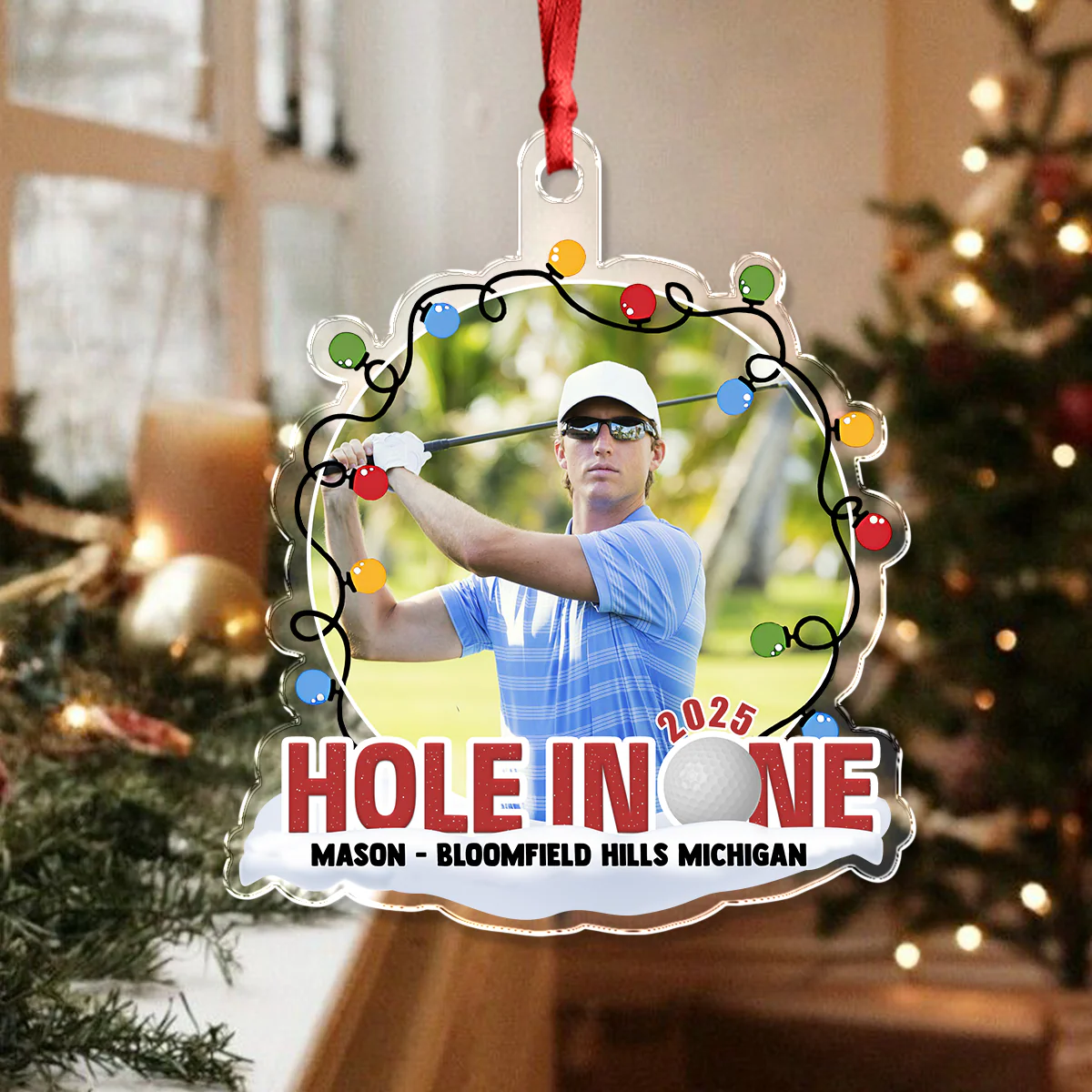 Custom Photo Hole In One - Personalized Acrylic Ornament For Golf Lover CH07 899718 - Image 4