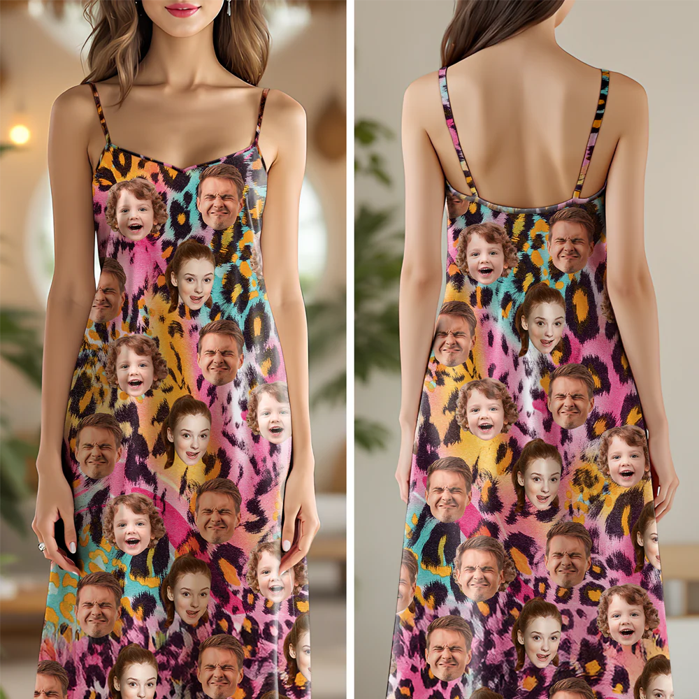 Custom Photo Human And Leopard Summer Hawaii Maxi Dress LM32 893333 - Image 4