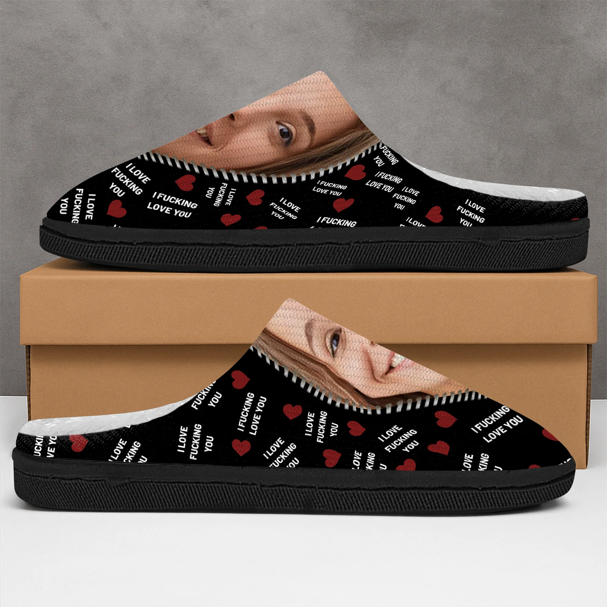Custom Photo I F* Love You I Love F* You Gift For Him - Personalized Slippers HO82 900168 - Image 7