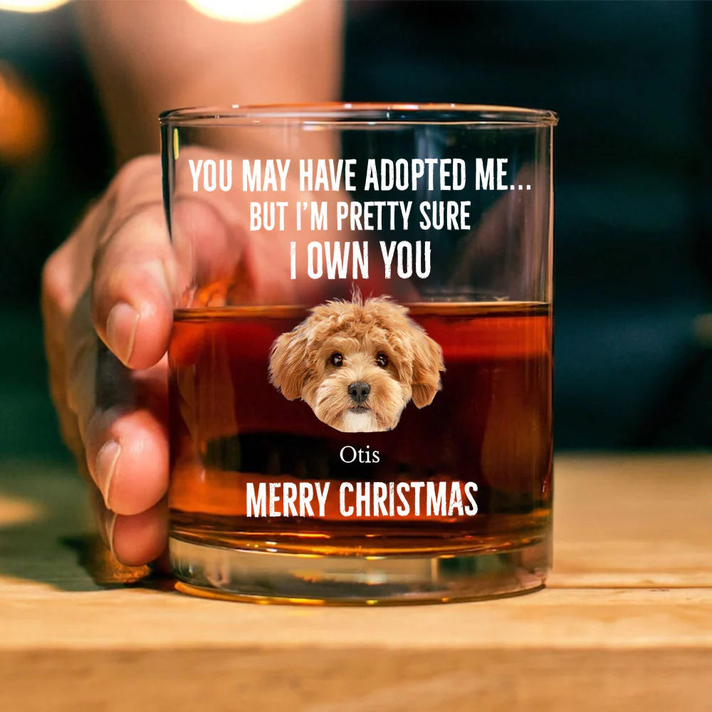 Custom Photo I'm Pretty Sure I Own You Personalized Whiskey Glass For Dog Lover LM32 895073 - Image 2
