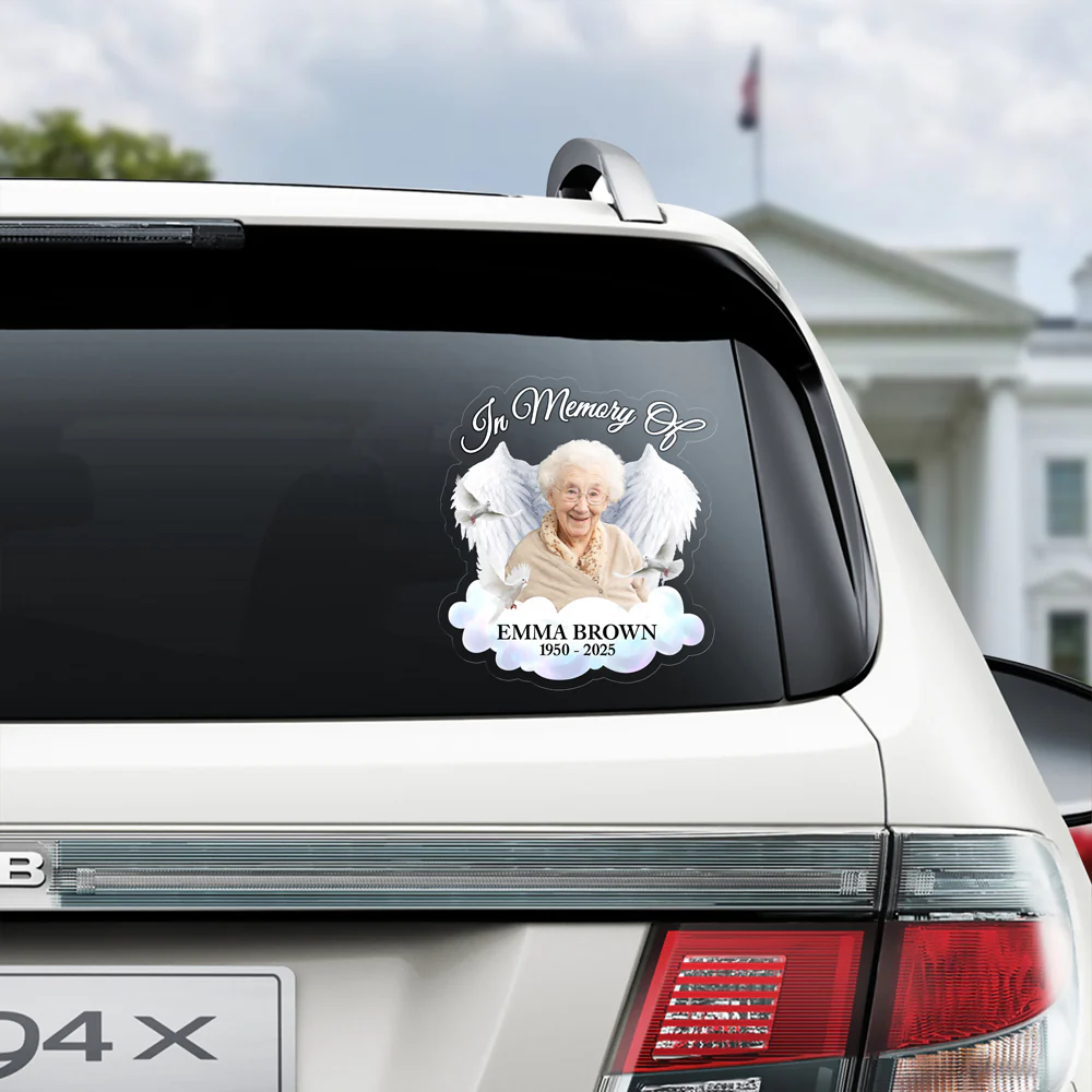 Custom Photo In Memory Of Car Window Decal Sticker Memorial Gift For Family CH07 910210 - Image 5