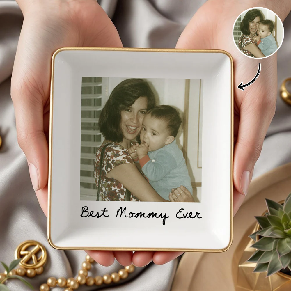 Custom Photo Love You Mom Jewelry Dish Gift For Grandma And Mom CH07 899884 - Image 5