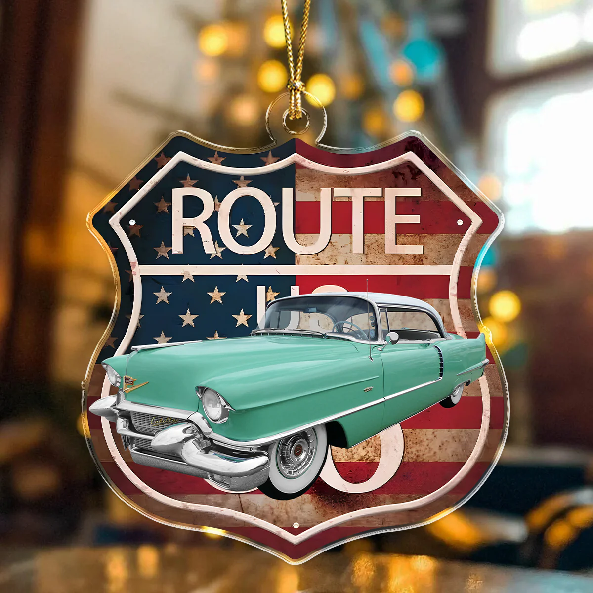 Custom Photo Route 66 Acrylic Ornament Gift For Car Lovers CH07 895366 - Image 5