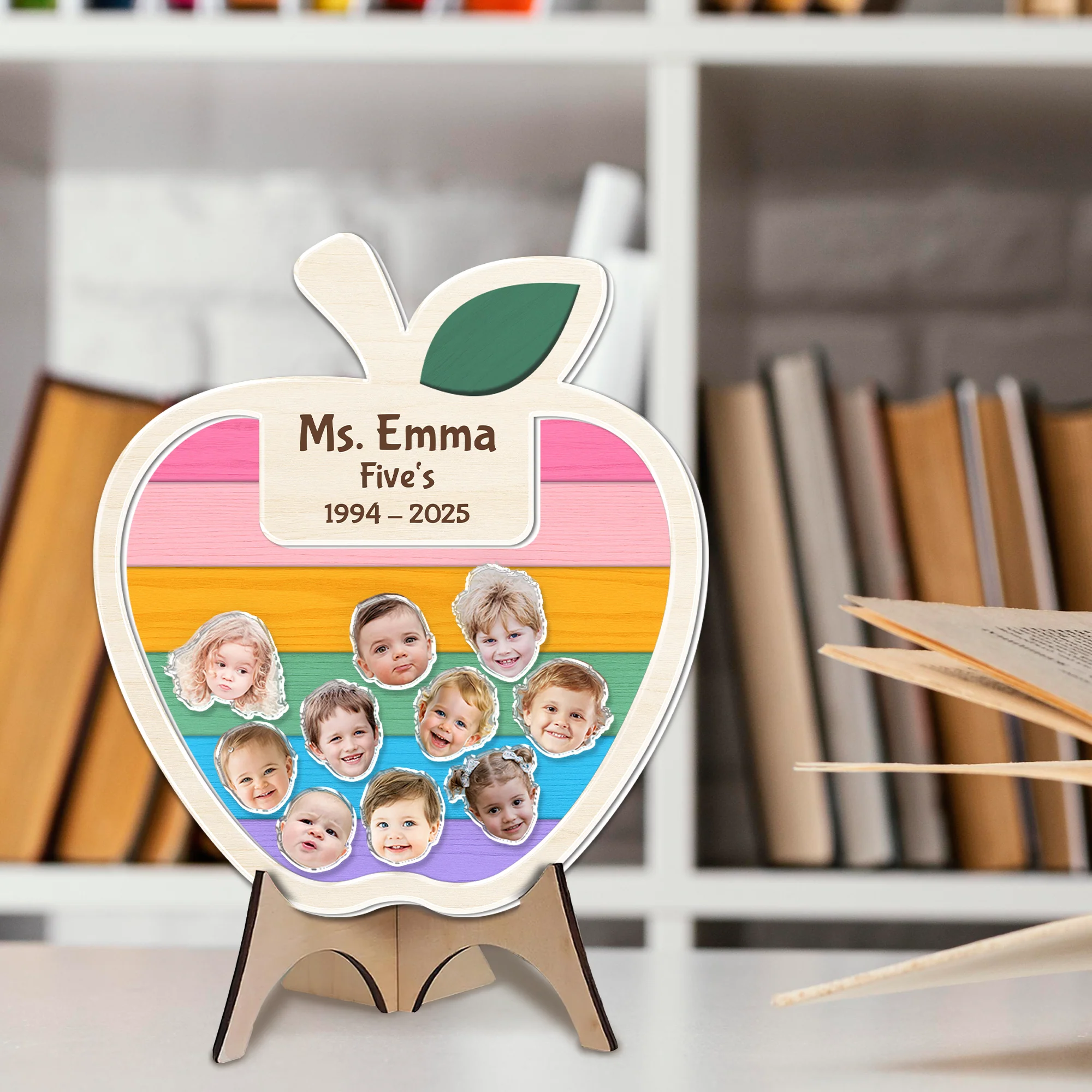 Custom Photo Thank You Teacher – Personalized Apple Shaker Locker Magnet Gift From Students HO82 894426 - Image 6