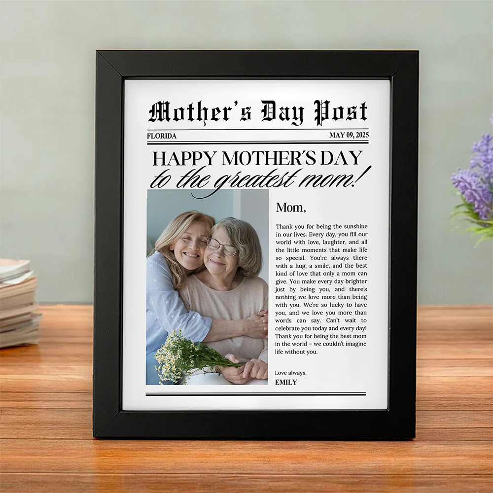 Custom Photo The Greatest Mother For Mother's Day Picture Frame TH10 892597 - Image 3
