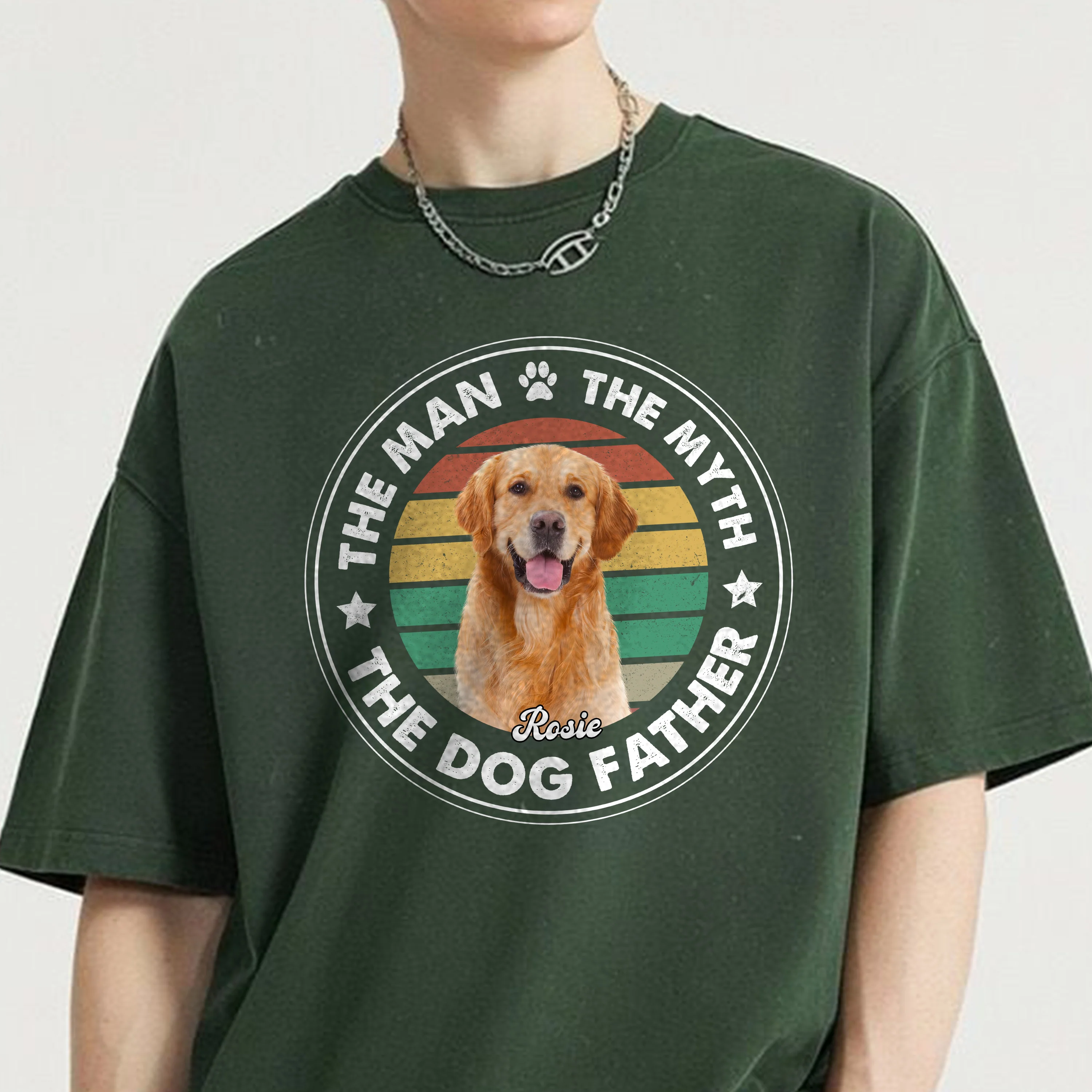Custom Photo The Man The Myth The Dog Father Comfort Shirt For Dog Lovers CH07 899368