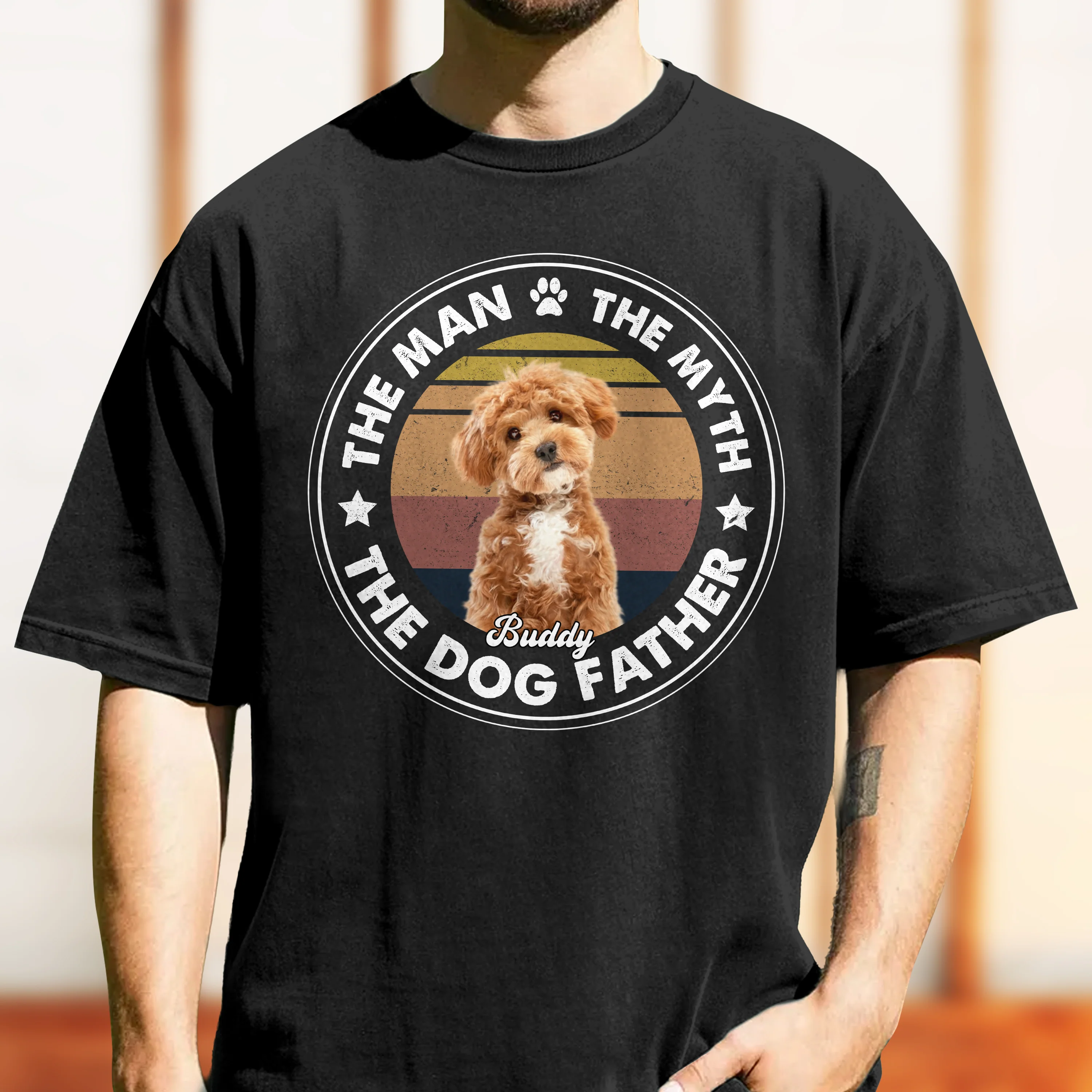 Custom Photo The Man The Myth The Dog Father Comfort Shirt For Dog Lovers CH07 899368 - Image 2