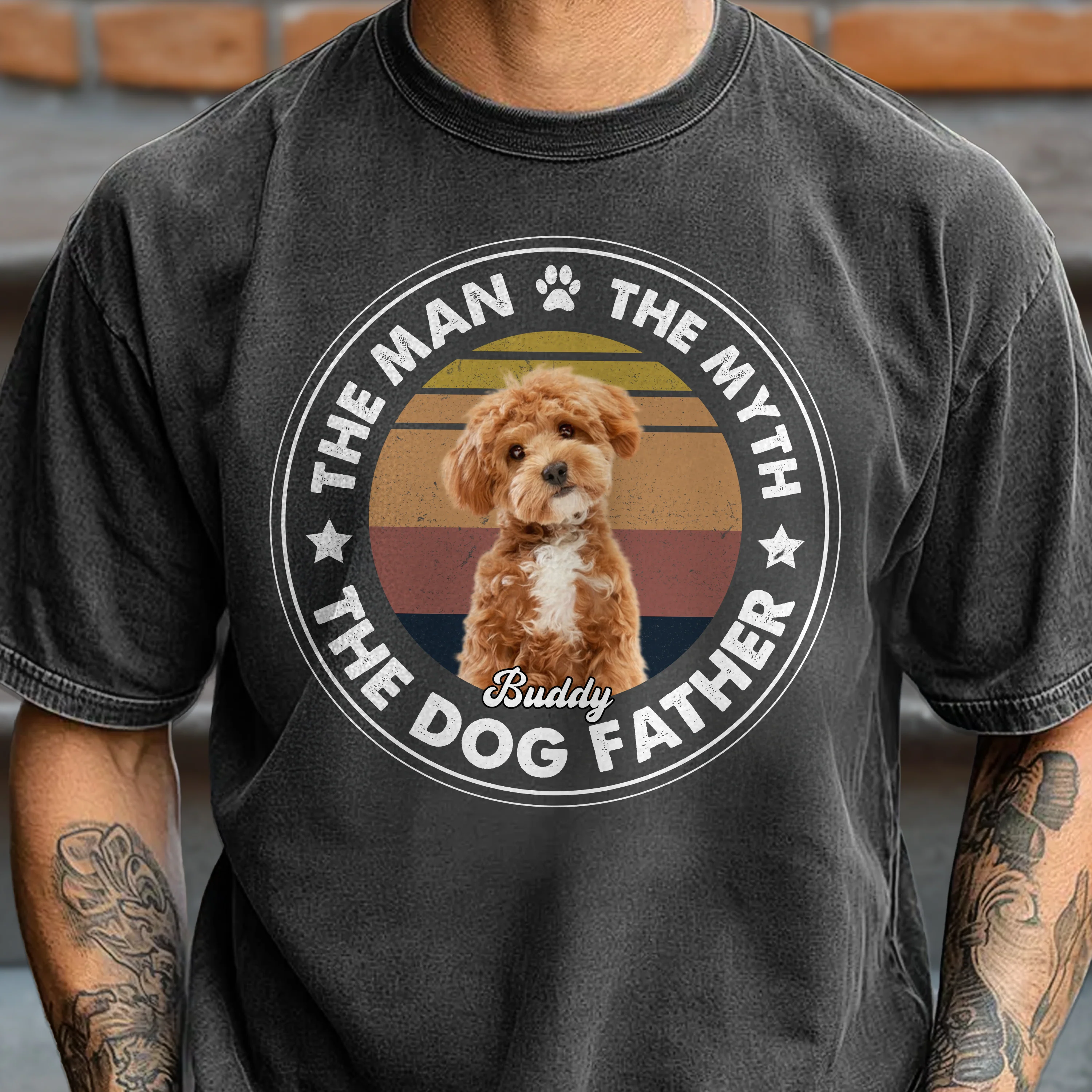 Custom Photo The Man The Myth The Dog Father Comfort Shirt For Dog Lovers CH07 899368 - Image 3
