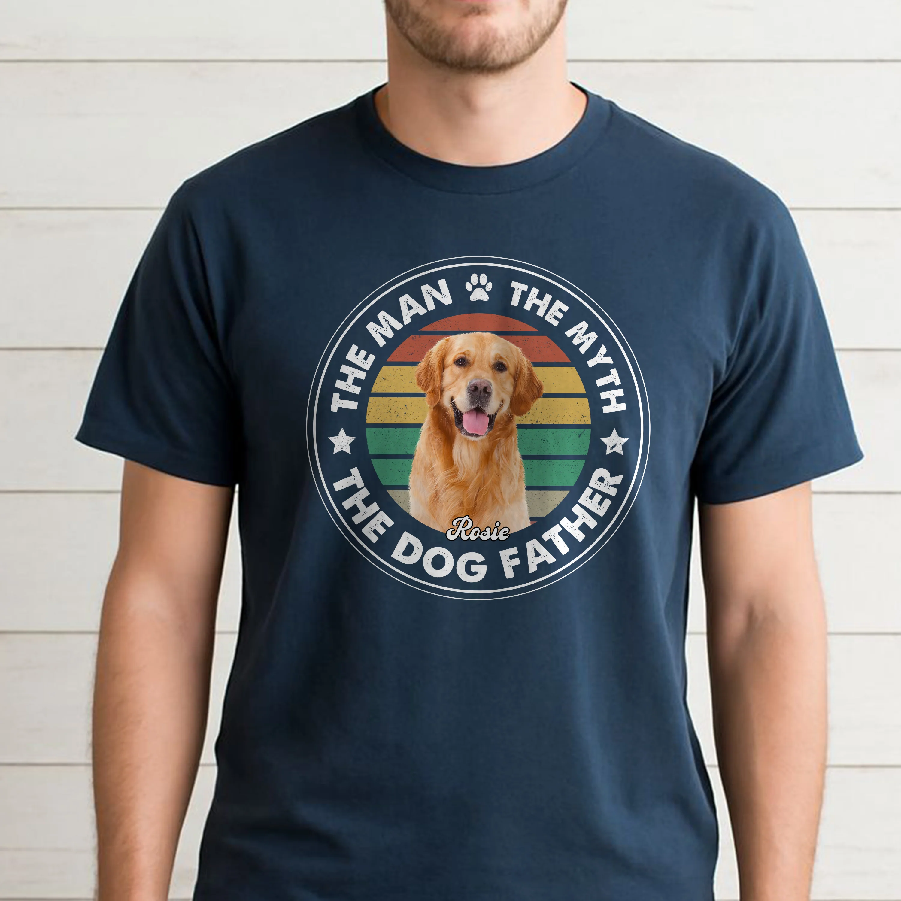 Custom Photo The Man The Myth The Dog Father Comfort Shirt For Dog Lovers CH07 899368 - Image 4