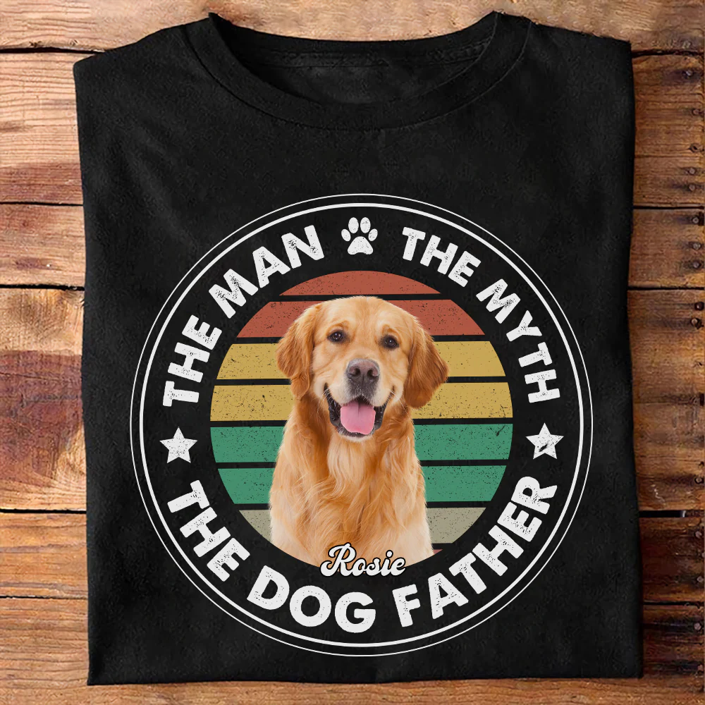 Custom Photo The Man The Myth The Dog Father Comfort Shirt For Dog Lovers CH07 899368 - Image 7