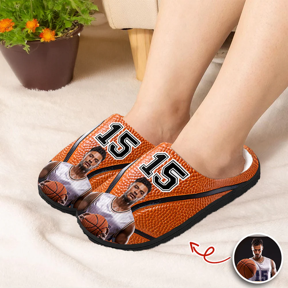 Custom Portrait Photo Baseball Sports And Accessories Slippers HO82 894934 - Image 4