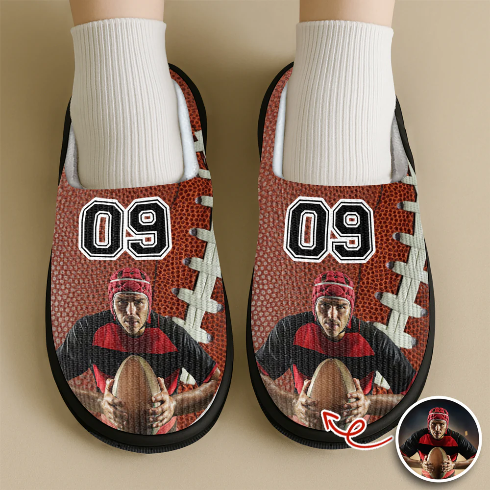 Custom Portrait Photo Baseball Sports And Accessories Slippers HO82 894934 - Image 5