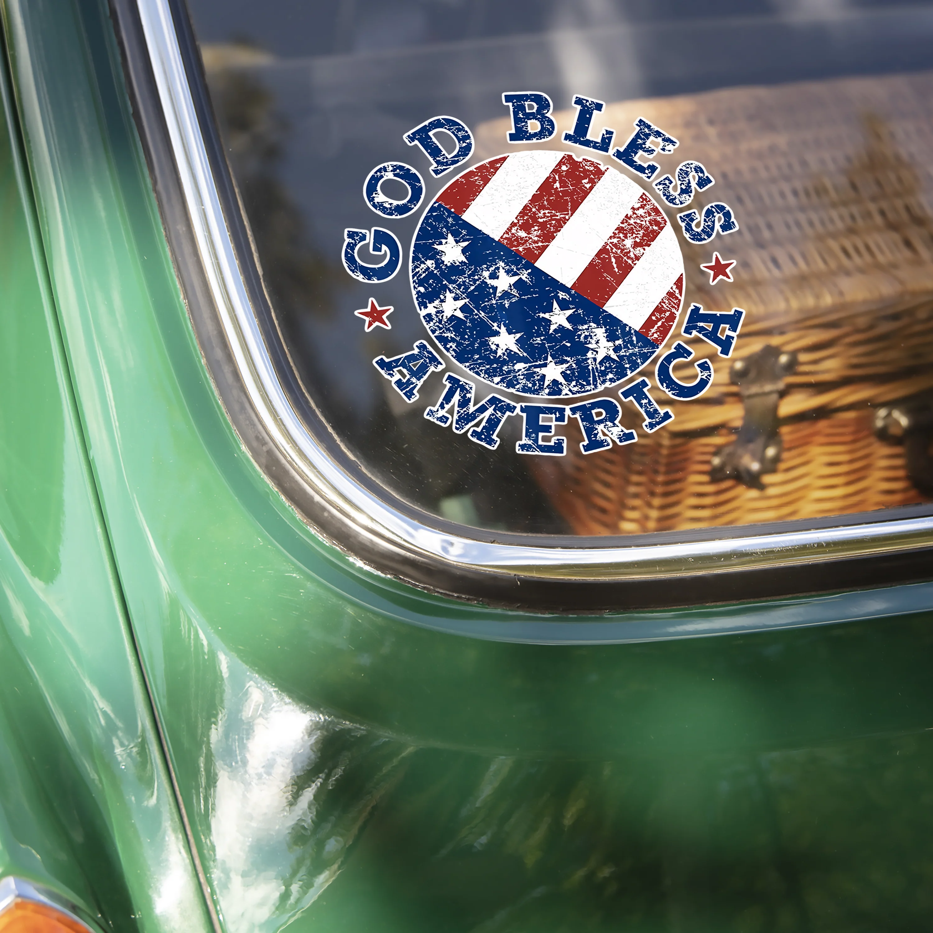 God Bless America US Flag Car Window Decal Sticker LM32 897815 - Image 5